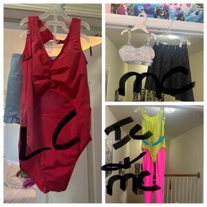 Lyrical, tumble, ballet, jazz, tap, dance costumes intermediate, med and large